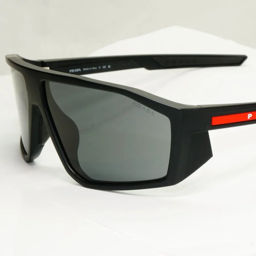 Prada Matte Black Men's Sport Sunglasses